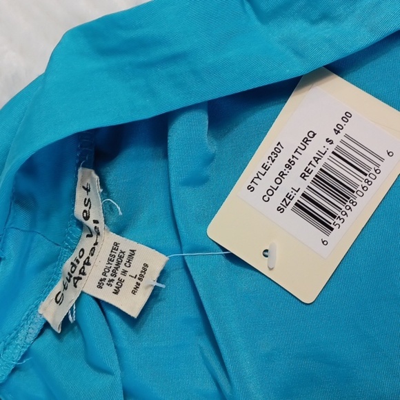 Studio West Apparel Woman's Blue & Black Long Summer Dress sz‎  L NWT - Picture 4 of 9